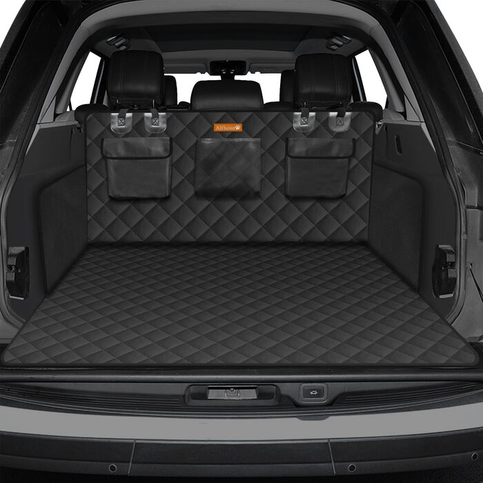 Захист для багажника автомобіля Alfheim для собак - водонепроникний килимок з міцного матеріалу, неслизький, з боковим захистом, чорний. Підходить для авто, позашляховиків, вантажівок