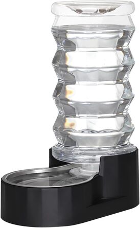 Автоматична годівниця для собак Sfozstra Lagre - 8л, нержавіюча сталь, чорна. Зручна для дому та активного відпочинку.