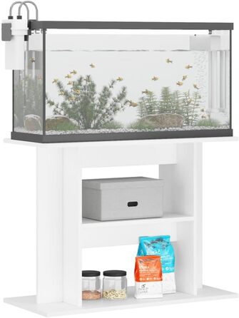 Тумба для акваріума ZEYUAN біла 80x35x60 см, ДСП, акваріумний стіл, шафа