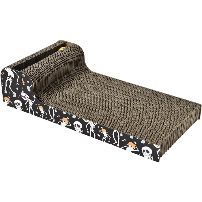 Екологічна кігтеточка з дзвоником: 2-в-1 для котів - 24x45x5 см (Teo)