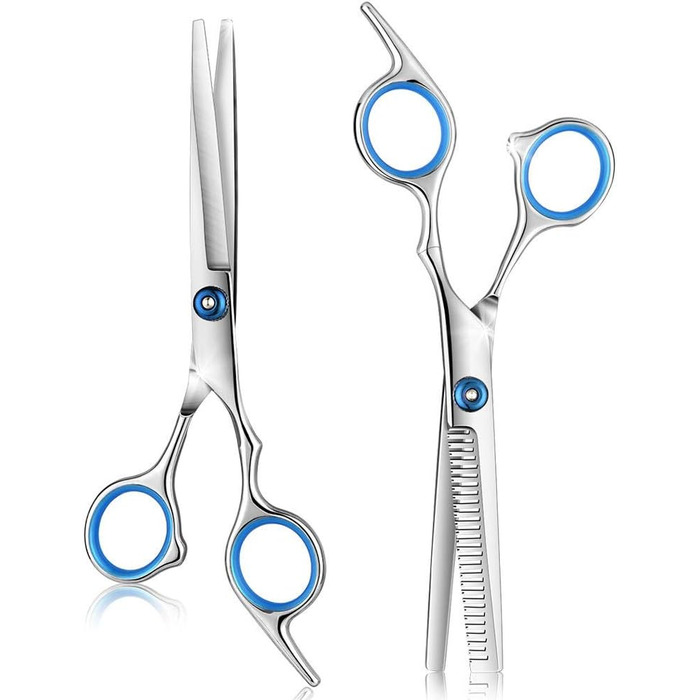 Професійна ножиця для грумінгу собак 6.7 дюймів (2 шт.), з нержавіючої сталі, для стрижки, витончення та догляду за шерстю собак та котів (обличчя, шия, ніс, лапи)