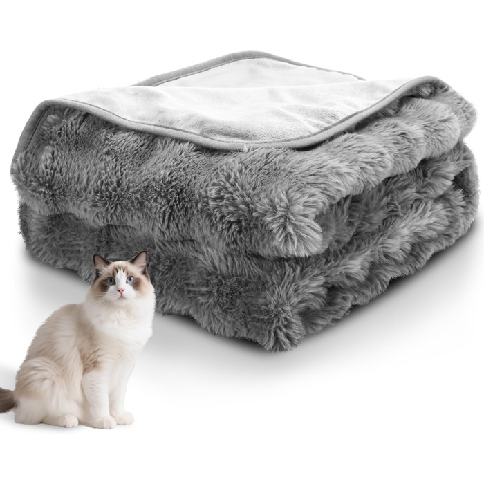 Водонепроникний плед для собак Nobleza, теплий, м'який, 120 x 100 см, двосторонній, можна прати в машині, для собак та котів, підходить для диванів та ліжок