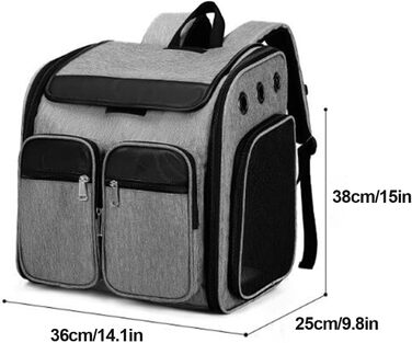 Транспортна переноска для котів та собак PJDDP, рюкзак для тварин з сітчастими вікнами, дихаюча та легка сумка для маленьких собак та котів, переноска для тварин, портативна та складана, хакі