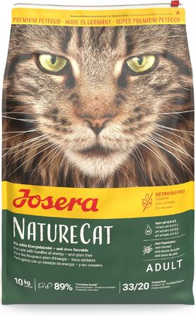 Сухий корм для котів JOSERA NatureCat з лососем та птицею, 10 кг