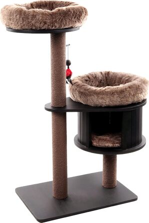 Дряпак для котів Flamingo Raisa 3 – Коричнево-сірий, 198 см | XXL-комплекс для лазіння