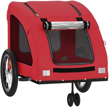 Причіп для собак Gecheer, міцний оксфордський матеріал та сталевий каркас, водонепроникний, з підвіскою, 26 дюймів, для активного відпочинку та прогулянок