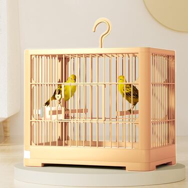 Транспортний клітка для птахів Vogel Reisekäfig: розкладний вольєр для папуг та синиць, з висувною шухлядою та іграшками, зелений (L 32 x B 25 x H 13 см)