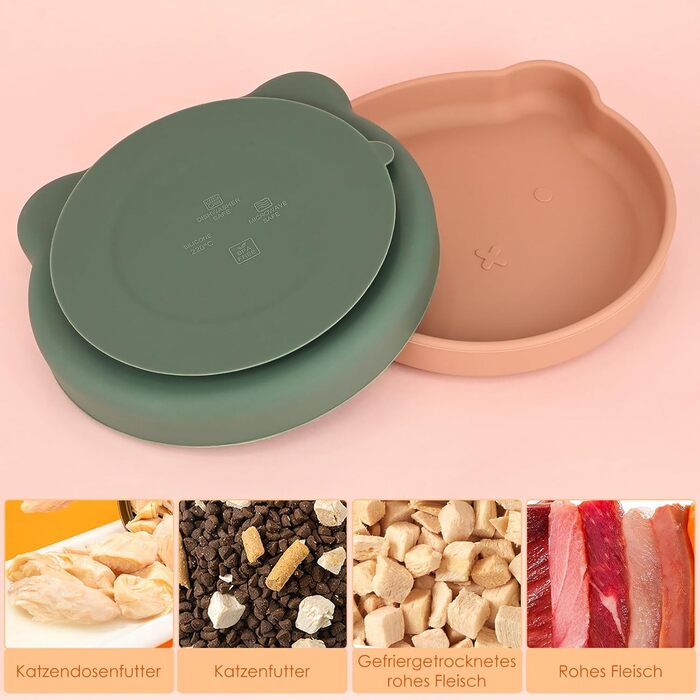 3 миски для котів: годівниця, миска для води, силіконові миски для котів, миски для сухого та вологого корму