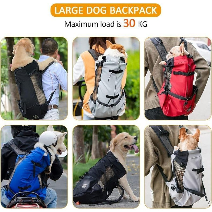 PETCUTE Рюкзак-переноска для собак і котів, чорний, до 3 кг