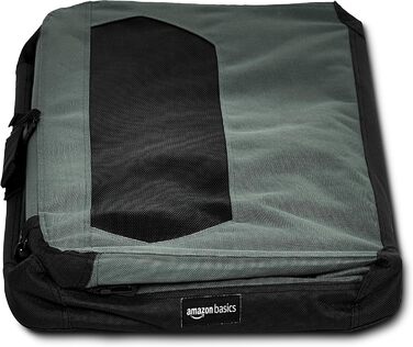 Складана м'яка переноска для собак Amazon Basics, 91×59×61 см, сіра
