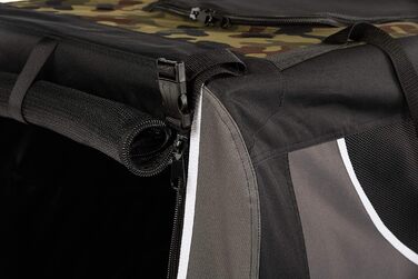 Транспортний бокс для собак та котів, 91х64х64 см. Переноска для тварин, клітка для собак, переноска для подорожей (камуфляж)