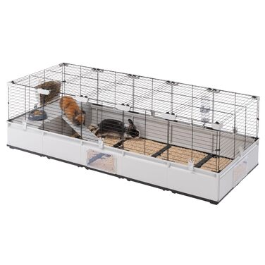 Клітка для кроликів Ferplast Modular 4 розширювана, велика з аксесуарами 179x72x56 см