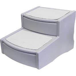 Широкі сходи для домашніх тварин Pet Gear Easy Step II, 2 ступені, до 100 кг, сірі, для котів і собак