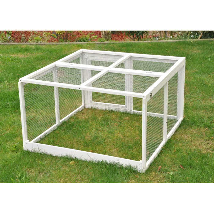 Freilaufgehege Nanook Jumbo для кроликів - розширення для клітки, 96 x 100 x 55 см, білий