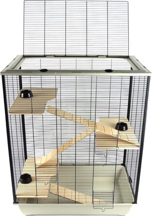 Клітка для дрібних тварин Grosvenor XL, 100x54x39 см, 4 рівні, сіра