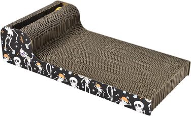 Екологічна кігтеточка з дзвоником: 2-в-1 для котів - 24x45x5 см (Teo)