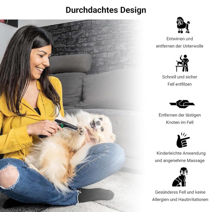 Набір щіток для собак та котів FinoPet 2 шт. з щіткою для підшерстя та інструментом для догляду за кігтями. Ідеальний аксесуар для догляду за шерстю та кігтями цуценят та дорослих тварин.