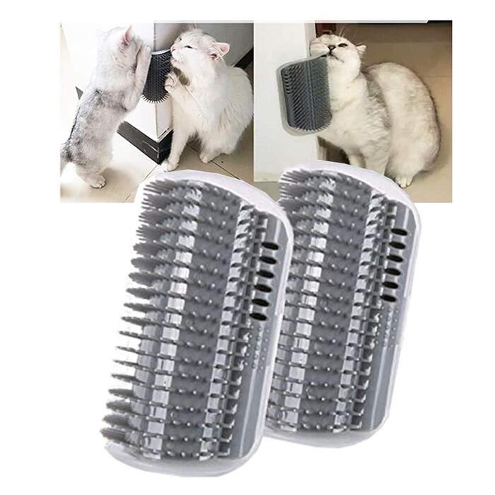 Набір гребінців для котів 2 шт. для грумінгу та масажу (коротко-, довгошерсті)