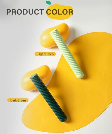 Щітка для собак та котів Mango, самоочисна, форма манго, зелена