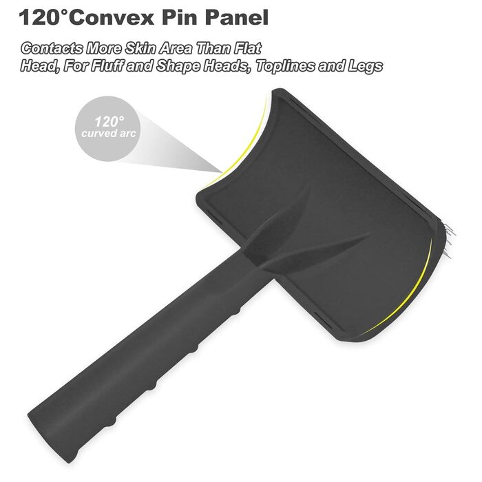 Щітка для собак з довгим волоссям, для котів та собак з довгою та короткою шерстю, масажна щітка для догляду за шерстю (чорна)