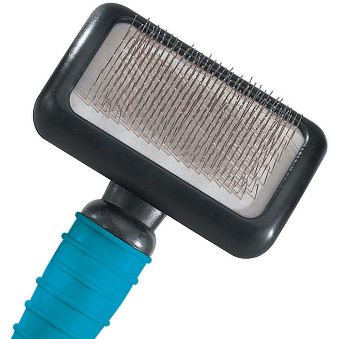 Інструменти для грумінгу Master Grooming Tools: ергономічна вичісувальна щітка для собак, середнього розміру, чорного кольору