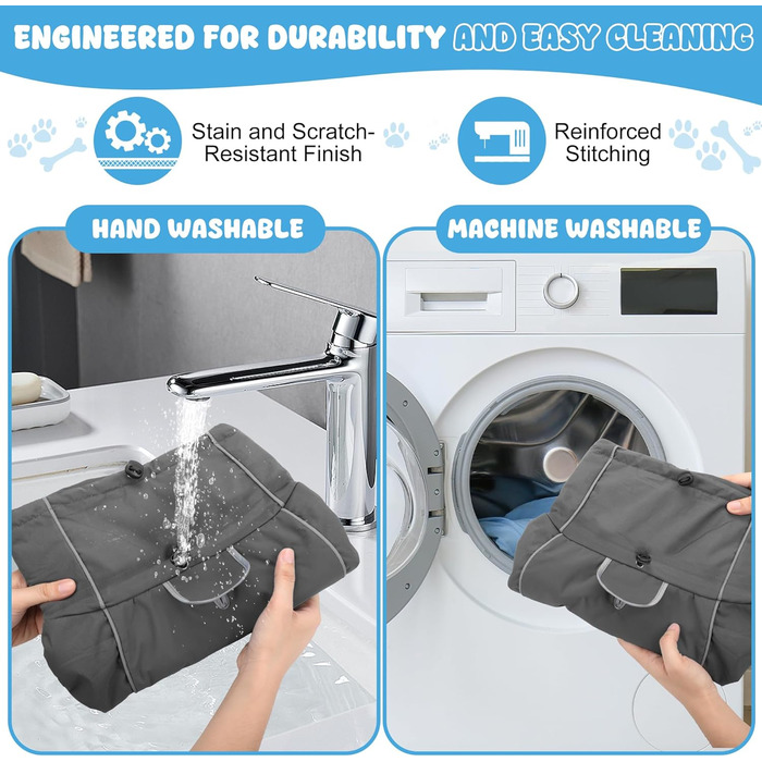 Водонепроникна куртка для собак HezzLuv, світловідбиваюча, вітрозахисна, тепла зимова куртка з м'яким флісовим підкладкою для собак маленьких та великих порід, для активного відпочинку на природі та прогулянок у холодну погоду, сірий колір, розмір L (довж