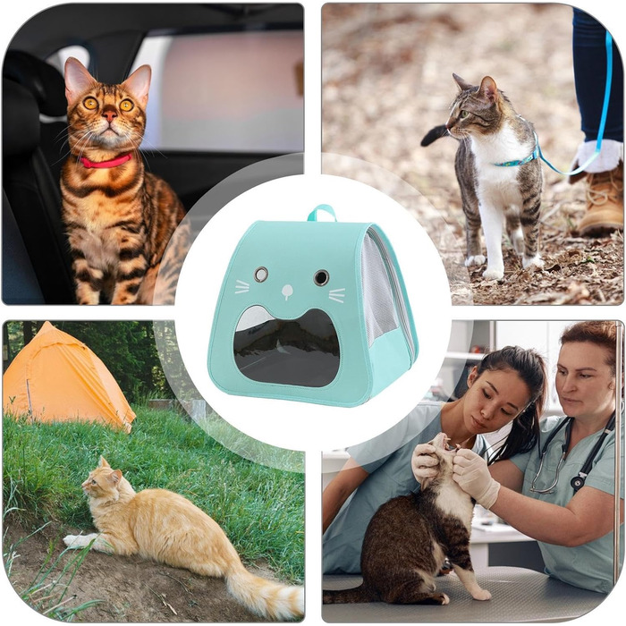 Транспортна переноска для собак та котів | Складана переноска для тварин з великою місткістю