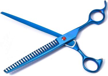 Професійний набір ножиць для собак, 17.8/20.3 см, вигнуті ножиці Chunker, ножиці для вирівнювання, гребінець для грумінгу