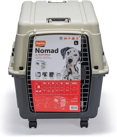 Транспортна переноска для котів Karlie Nomad L (81x56x59 см), фронтальний завантаження