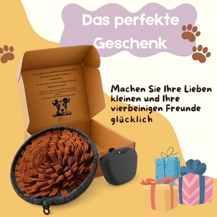 Килимок-нірка для собак: інтелектуальна іграшка та засіб для зайнятості, миючий, нековзний, регульований розмір. Іграшка для собак з мішечком для ласощів та екологічною упаковкою