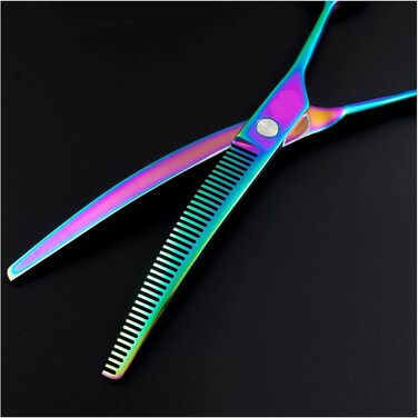 Ножиці для грумінгу домашніх тварин RWRAPS 7 дюймів, модель 'Райдужний рибка', для собак та котів, професійні