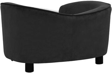 Софа для собак VidaXL чорна 69x49x40 см, м'яке ліжко для собак/кішок