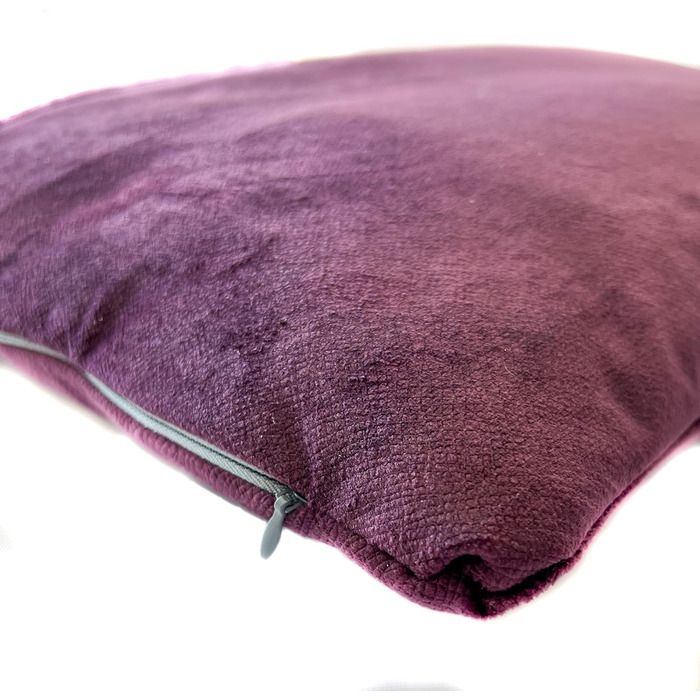 Собаче ліжко з велюру, миється, з високими бортиками – для маленьких та великих собак (M (80x50x18 см), слива)