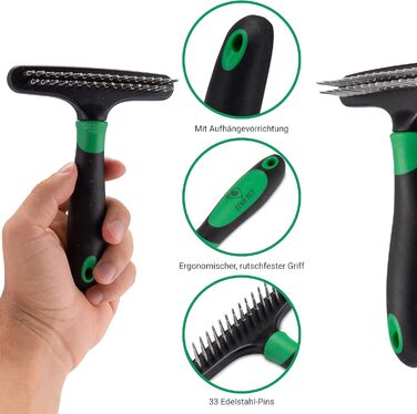 Набір для грумінгу тварин: щітка та гребінець для котів та собак - для догляду за шерстю та обрізання кігтів. Підходить для довгошерстих та короткошерстих порід. В комплекті: щітка та гребінець.