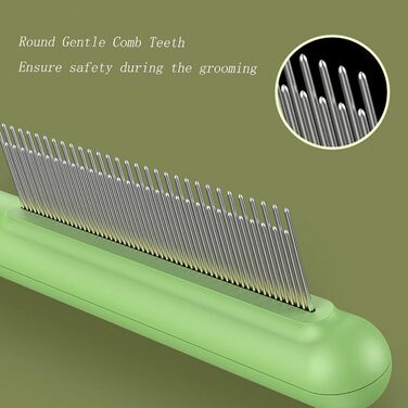 Щітка для собак маленьких порід та цуценят, видаляє шерсть та запобігає ковтунам, гребінець для видалення шерсті тварин, гребінець від бліх з нержавіючої сталі, ідеально підходить для Ши-тцу, Йоркширських тер'єрів, Мальтіпу, Мальтезе, маленьких порід (з ш