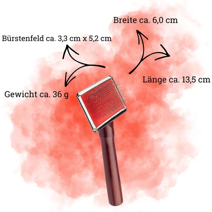 Щітка для собак EHASO Extra Lifetime Soft - м'яка грумінг-щітка для короткої та середньої шерсті, видаляє підшерсток, з нержавіючою сталею та ергономічною ручкою