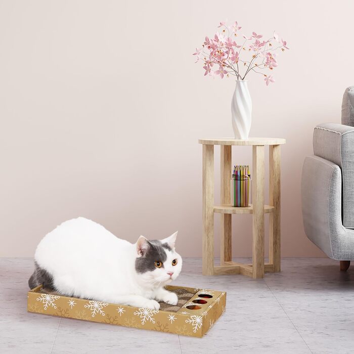 Екологічне дряпальня з погремушкою для котів Pepe - 24x45x5 см