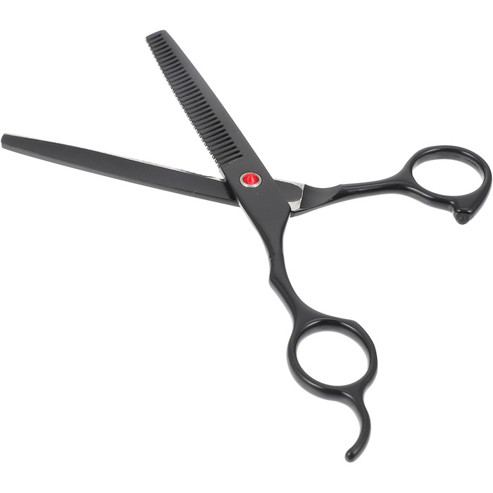 Професійна ножиця для стрижки волосся та текстуризації - чорний колір (2 шт.)