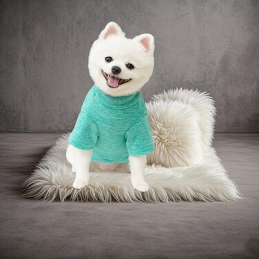 Флісові собачі светри (2/3 шт.) для маленьких собак, теплі, м'які, з коміром-гетром, для кошенят та собак, зимовий одяг для тварин (Сірий, Зелений, Синій)