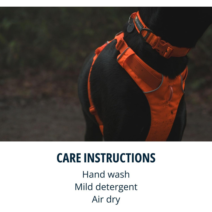 Нашийник для собак Ruffwear Front Range з V-подібним кільцем, регульований, зручний, м'який, з кільцем для повідка, помаранчевий, 14'-20'