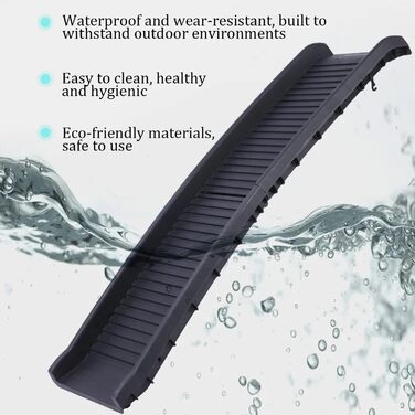 Рампа для собак 160 см, автоскладана, чорна, до 65 кг, для SUV та LKW