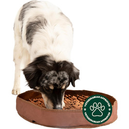 Килимок для собак Reggie, стимулює апетит, зменшує швидке поїдання, нудьгу та стрес. Підходить для собак будь-якого віку, породи та розміру (коричневий).