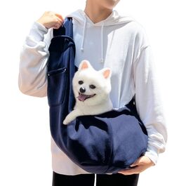 Сумка-кенгуру для собак та котів | Ергономічна сумка-кенгуру для прогулянок | Підходить для маленьких собак та кошенят, блакитна