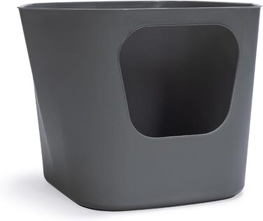 Karlie Katzentoilette Lotus Eco L - сірий лоток для котів з еко-матеріалу (54,4 x 43,9 x 40,5 см)