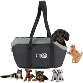 Транспортна сумка для собак та котів, чорна: зручна, дихаюча, з ременем безпеки