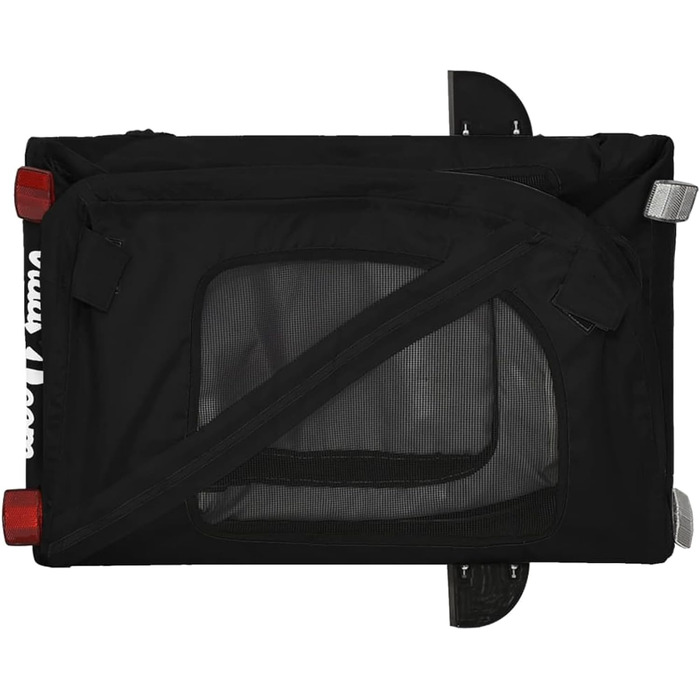 Навісник для собак Robuster на велосипед - чорний, 122x52x53 см, з PVC-покриттям, для малих собак та котів