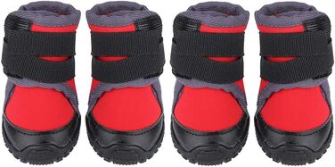 Взуття для собак: захист лап, водонепроникні антиковзні чоботи, спортивне взуття для середніх та великих собак, червоні
