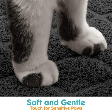 Килимок для котячого туалету Conlun Katzenklo Matte, 119 x 89 см, сітка, водонепроникний, чорний