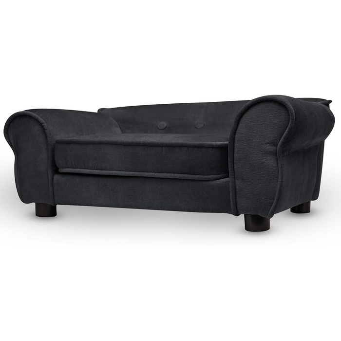 Диван для домашніх тварин MG Design – чорний, міцний, з м'якою оббивкою, легко чистити – для собак та котів, збірно-розбірний, чорний, W17