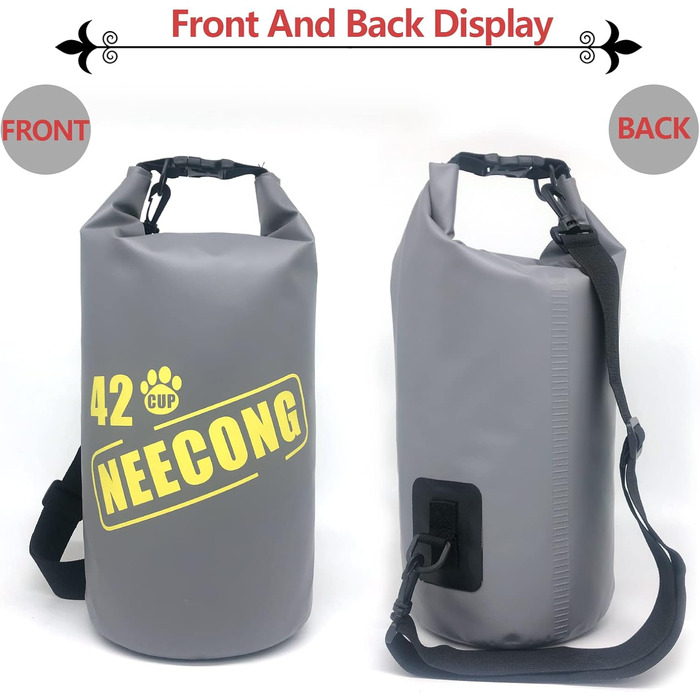 Набір для годування собак NEECONG: сумка-органайзер з складною мискою, 42 порції, 10 л, 400 мл